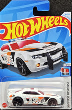 Load image into Gallery viewer, Hot Wheels 2024 &#39;10 Camaro SS White #86 HW First Response 9/10 New Long Card
