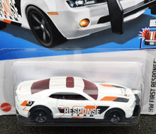 Load image into Gallery viewer, Hot Wheels 2024 &#39;10 Camaro SS White #86 HW First Response 9/10 New Long Card
