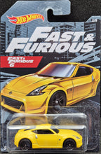 Load image into Gallery viewer, Hot Wheels 2020 Nissan 370Z Yellow Fast &amp; Furious 2/5 New Long Card
