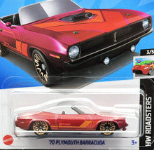 Load image into Gallery viewer, Hot Wheels 2024 &#39;70 Plymouth Barracuda Red #20 HW Roadsters 3/5 New Long Card
