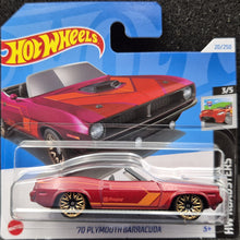 Load image into Gallery viewer, Hot Wheels 2024 &#39;70 Plymouth Barracuda Red #20 HW Roadsters 3/5 New
