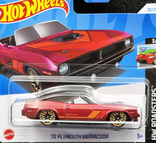 Load image into Gallery viewer, Hot Wheels 2024 &#39;70 Plymouth Barracuda Red #20 HW Roadsters 3/5 New
