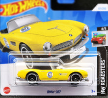 Load image into Gallery viewer, Hot Wheels 2024 BMW 507 Yellow #67 HW Roadsters 4/5 New
