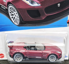 Load image into Gallery viewer, Hot Wheels 2024 &#39;15 Jaguar F-Type Project 7 Magenta #116 HW Roadsters 5/5 New Long Card
