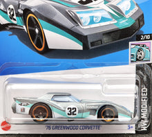 Load image into Gallery viewer, Hot Wheels 2024 &#39;76 Greenwood Corvette Grey #11 HW Modified 2/10 New Long Card
