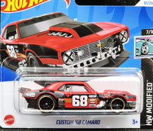 Load image into Gallery viewer, Hot Wheels 2024 Custom &#39;68 Camaro Red #81 HW Modified 7/10 New
