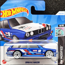 Load image into Gallery viewer, Hot Wheels 2024 BMW M3 Wagon Blue #138 HW Modified 10/10 New
