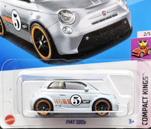Load image into Gallery viewer, Hot Wheels 2024 Fiat 500e Grey #22 Compact Kings 2/5 New Long Card
