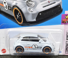 Load image into Gallery viewer, Hot Wheels 2024 Fiat 500e Grey #22 Compact Kings 2/5 New Long Card
