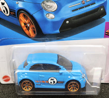 Load image into Gallery viewer, Hot Wheels 2024 Fiat 500e Light Blue #22 Compact Kings 2/5 New Long Card
