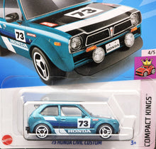 Load image into Gallery viewer, Hot Wheels 2024 &#39;73 Honda Civic Custom Teal #90 Compact Kings 4/5 New Long Card
