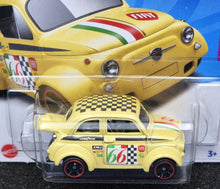 Load image into Gallery viewer, Hot Wheels 2024 &#39;60s Fiat 500D Modificado Light Yellow #117 Compact Kings 5/5 New

