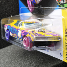 Load image into Gallery viewer, Hot Wheels 2024 &#39;70 Dodge Charger R/T Yellow #108 HW Art Cars 4/10 New Long Card
