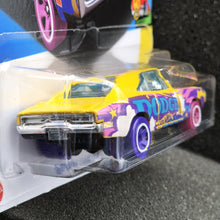 Load image into Gallery viewer, Hot Wheels 2024 &#39;70 Dodge Charger R/T Yellow #108 HW Art Cars 4/10 New Long Card
