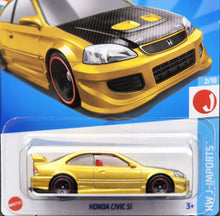 Load image into Gallery viewer, Hot Wheels 2024 Honda Civic Si Gold #45 HW J-Imports 2/10 New Long Card
