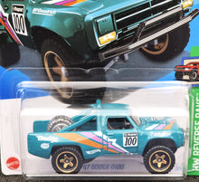 Load image into Gallery viewer, Hot Wheels 2024 &#39;87 Dodge D100 Teal  #38 HW Reverse Rake 1/5 New Long Card
