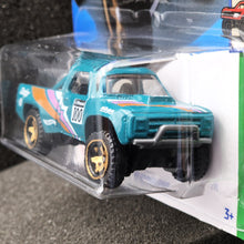 Load image into Gallery viewer, Hot Wheels 2024 &#39;87 Dodge D100 Teal  #38 HW Reverse Rake 1/5 New Long Card
