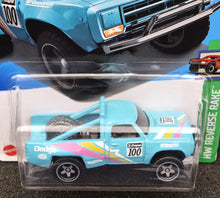 Load image into Gallery viewer, Hot Wheels 2024 &#39;87 Dodge D100 Cyan #38 HW Reverse Rake 1/5 New Long Card
