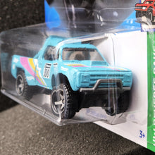 Load image into Gallery viewer, Hot Wheels 2024 &#39;87 Dodge D100 Cyan #38 HW Reverse Rake 1/5 New Long Card
