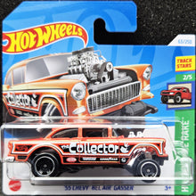 Load image into Gallery viewer, Hot Wheels 2024 &#39;55 Chevy Bel Air Gasser Orange #63 HW Reverse Rake 2/5 New
