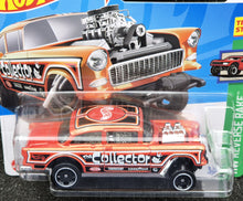 Load image into Gallery viewer, Hot Wheels 2024 &#39;55 Chevy Bel Air Gasser Orange #63 HW Reverse Rake 2/5 New
