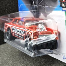 Load image into Gallery viewer, Hot Wheels 2024 &#39;55 Chevy Bel Air Gasser Orange #63 HW Reverse Rake 2/5 New Long Card
