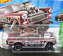 Load image into Gallery viewer, Hot Wheels 2024 &#39;55 Chevy Bel Air Gasser Maroon #63 HW Reverse Rake 2/5 New
