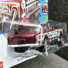 Load image into Gallery viewer, Hot Wheels 2024 &#39;55 Chevy Bel Air Gasser Maroon #63 HW Reverse Rake 2/5 New
