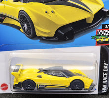 Load image into Gallery viewer, Hot Wheels 2024 Pagani Zonda R Yellow #99 HW Race Day 3/10 New Long Card
