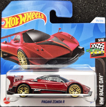 Load image into Gallery viewer, Hot Wheels 2024 Pagani Zonda R Dark Red #99 HW Race Day 3/10 New

