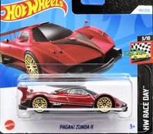 Load image into Gallery viewer, Hot Wheels 2024 Pagani Zonda R Dark Red #99 HW Race Day 3/10 New
