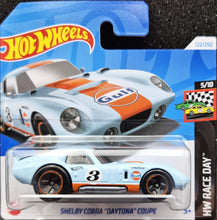 Load image into Gallery viewer, Hot Wheels 2024 Shelby Cobra Daytona Coupe Gulf Racing Blue #122 HW Race Day 5/10 New
