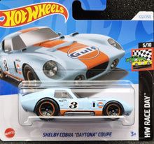 Load image into Gallery viewer, Hot Wheels 2024 Shelby Cobra Daytona Coupe Gulf Racing Blue #122 HW Race Day 5/10 New
