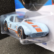 Load image into Gallery viewer, Hot Wheels 2024 Shelby Cobra Daytona Coupe Gulf Racing Blue #122 HW Race Day 5/10 New Long Card
