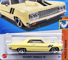 Load image into Gallery viewer, Hot Wheels 2024 &#39;64 Chevy Chevelle SS Light Yellow #157 Muscle Mania 2/5 New Long Card
