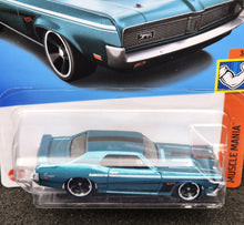 Load image into Gallery viewer, Hot Wheels 2024 &#39;69 Mercury Cougar Eliminator Teal #171 Muscle Mania 3/5 New Long Card
