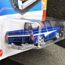 Load image into Gallery viewer, Hot Wheels 2024 &#39;83 Chevy Silverado Blue #249 Then And Now 9/10 Then And Now New Long Card

