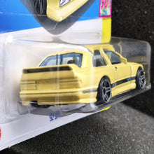 Load image into Gallery viewer, Hot Wheels 2024 &#39;92 BMW M3 Light Yellow #195 HW: The &#39;90s 4/10 New Long Card
