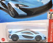 Load image into Gallery viewer, Hot Wheels 2024 McLaren P1 Blue Pearl #165 Quarter Mile Heroes 1/5 New Long Card
