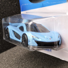 Load image into Gallery viewer, Hot Wheels 2024 McLaren P1 Blue Pearl #165 Quarter Mile Heroes 1/5 New Long Card
