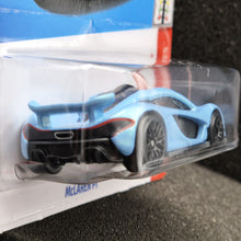 Load image into Gallery viewer, Hot Wheels 2024 McLaren P1 Blue Pearl #165 Quarter Mile Heroes 1/5 New Long Card
