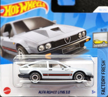 Load image into Gallery viewer, Hot Wheels 2024 Alfa Romeo GTV6 3.0 Light Grey #98 Factory Fresh 8/10 New
