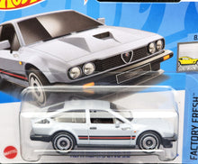 Load image into Gallery viewer, Hot Wheels 2024 Alfa Romeo GTV6 3.0 Light Grey #98 Factory Fresh 8/10 New

