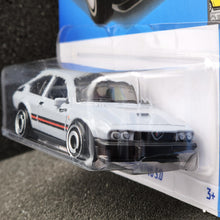 Load image into Gallery viewer, Hot Wheels 2024 Alfa Romeo GTV6 3.0 Light Grey #98 Factory Fresh 8/10 New Long Card
