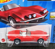 Load image into Gallery viewer, Hot Wheels 2024 &#39;72 Stingray Convertible Red #47 Factory Fresh 5/10 New
