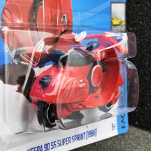Load image into Gallery viewer, Hot Wheels 2024 Vespa 90 SS Super Sprint (1966) Red #71 Factory Fresh 6/10 New

