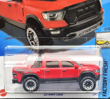 Load image into Gallery viewer, Hot Wheels 2024 &#39;23 RAM 1500 Red #97 Factory Fresh 7/10 New Long Card
