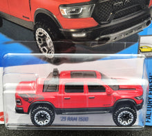 Load image into Gallery viewer, Hot Wheels 2024 &#39;23 RAM 1500 Red #97 Factory Fresh 7/10 New Long Card
