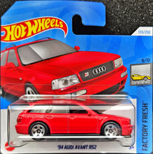 Load image into Gallery viewer, Hot Wheels 2024 &#39;94 Audi Avant RS2 Red #133 Factory Fresh 9/10 New
