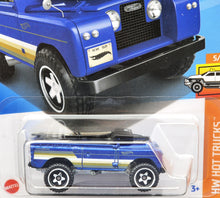 Load image into Gallery viewer, Hot Wheels 2024 Land Rover Series II Dark Blue #92 HW Hot Trucks 5/10 New Long Card
